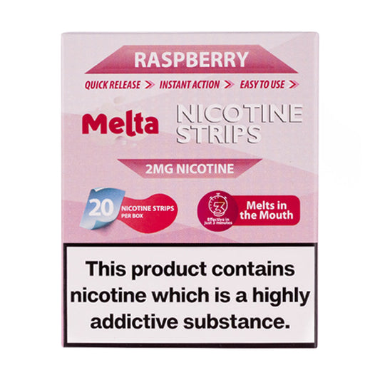 Melta - Raspberry Nicotine Strips (2mg)