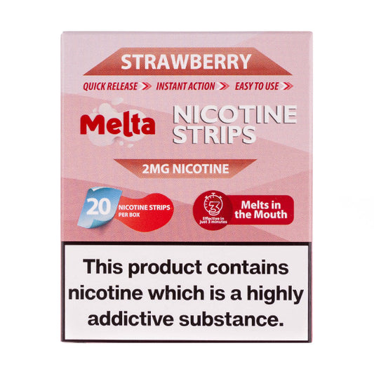 Melta - Strawberry Nicotine Strips (2mg)