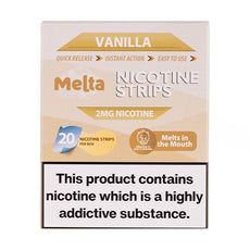 Melta - Vanilla Nicotine Strips (2mg)